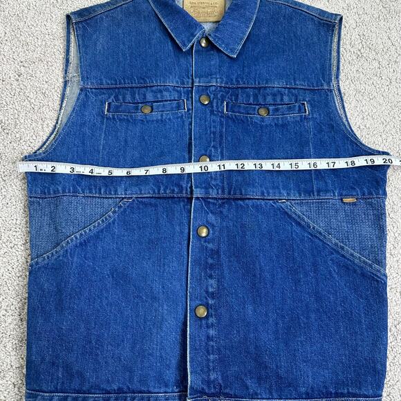 Vintage Levi’s Denim Jean Vest - Picture 4 of 6